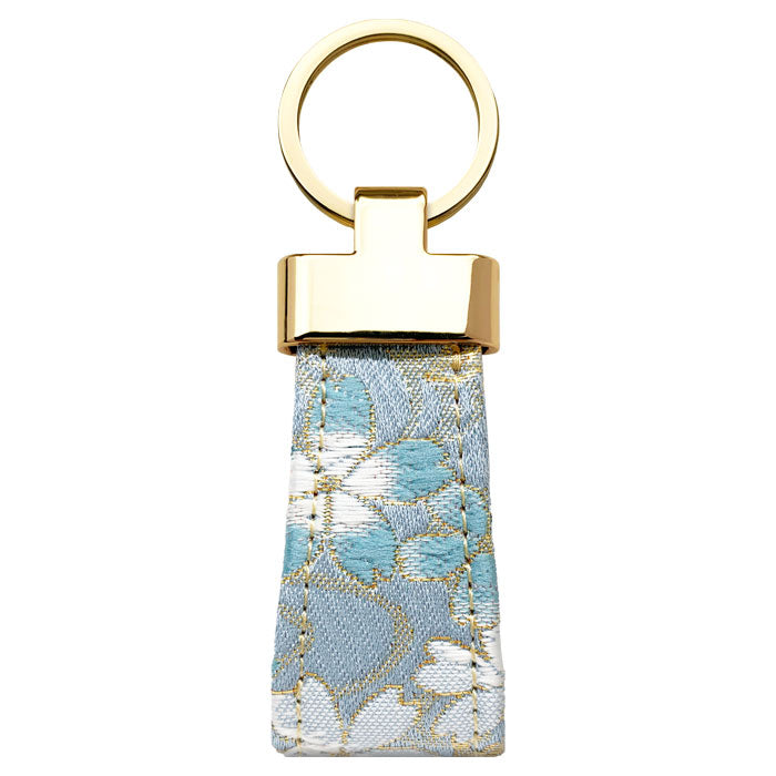 【Leo&Aoi公式ショップ】 明 西陣織 スマートキーリング バッグチャーム キーホルダー 鍵 カギ レディース メンズ 男性 女性 西陣織キーリング 和風 和柄 金襴 和 豪華 華やか 【安心の返品保証付き】