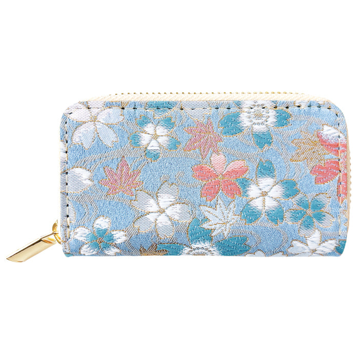 【Leo&Aoi公式ショップ】西陣織 明 ラウンド型キーケース 4連 メンズ レディース スマートキー 鍵入れ 鍵 カギ 収納 スリム コンパクト キーホルダー キーケース 和 和柄 和風【安心の返品保証付き】