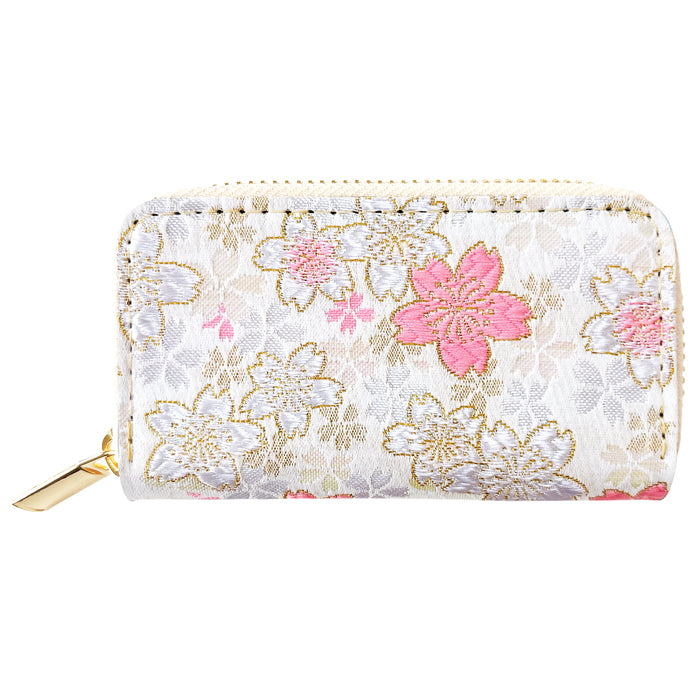 【Leo&Aoi公式ショップ】西陣織 明 ラウンド型キーケース 4連 メンズ レディース スマートキー 鍵入れ 鍵 カギ 収納 スリム コンパクト キーホルダー キーケース 和 和柄 和風【安心の返品保証付き】