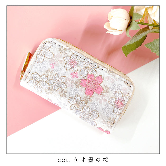 花柄スキー板とポール、ケースセット Leo&Aoi公式ショップ】西陣織 明 ラウンド型キーケース 4連 メンズ