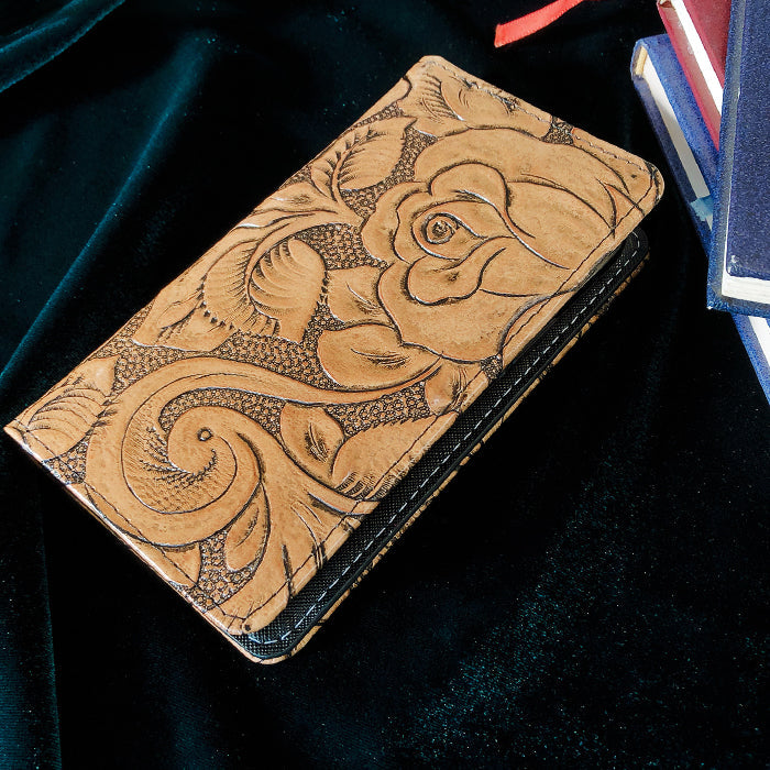 【Leo&Aoi公式ショップ】 XPERIA 10 VII SO-52F ケース SOG16 カバー A502SO XQ-FE44 手帳型 本革 アンティーク調 ローズ 型押し 手帳型ケース so52f エクスペリア スマホケース 【安心の返品保証付き】