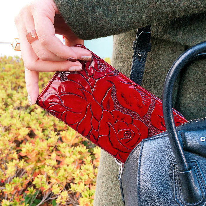 【Leo&Aoi公式ショップ】 Xperia 1 V SO-51D SOG10 A301SO XQ-DQ44 カバー 手帳型 本革 アンティーク調 ローズ 型押し 手帳型ケース so51d エクスペリア スマホケース 【安心の返品保証付き】