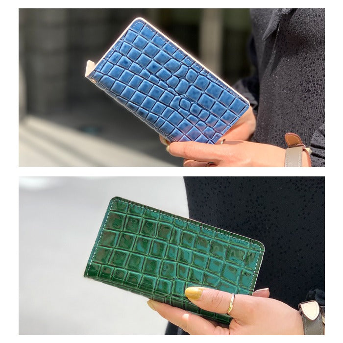 【Leo&Aoi公式ショップ】 iPhone 16 plus iPhone16plus ケース カバー 手帳型 本革 美クロコダイル 手帳型ケース アイフォン16プラス スマホケース【安心の返品保証付き】