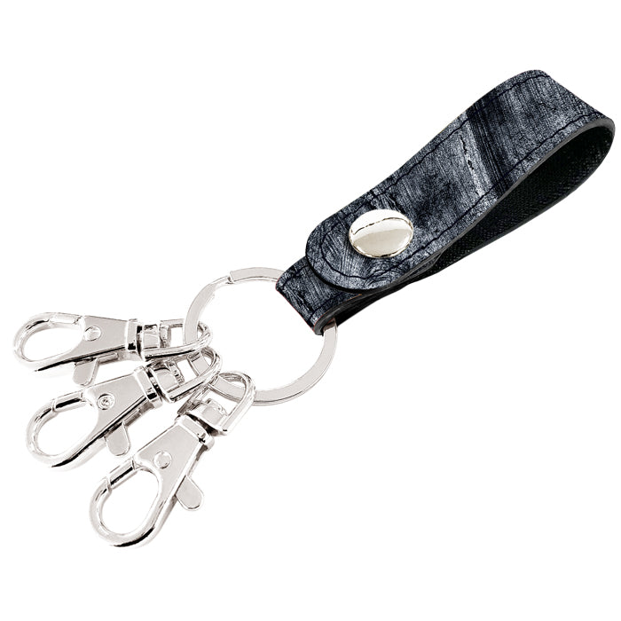 【Leo&Aoi公式ショップ】イギリス製 ブライドルレザー 3連 キーリング 本革 スナップボタン 本革キーリング タンニン鞣し【安心の返品保証付き】