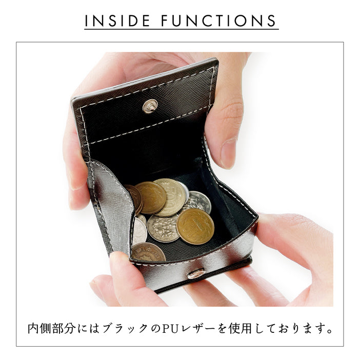 ブライドルレザー タンニン鞣し ボックス型コインケース コインケース 本革 メンズ 小銭入れ 革 コンパクト スリム 薄型 ケース 牛革 レザー シンプル レディース
