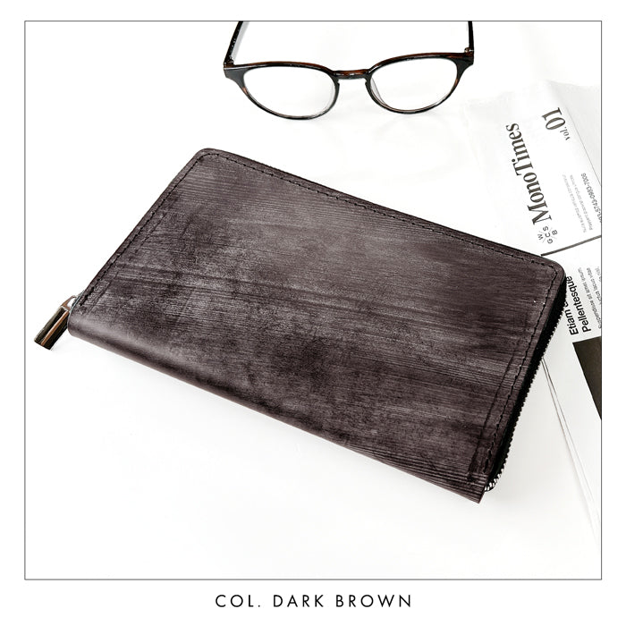 【Leo&Aoi公式ショップ】ブライドルレザー マルチケース イギリス製 本革 通帳ケース パスポートケース 母子手帳ケース 大容量 スリム設計 ファスナー付き メンズ レディース おしゃれ ハンドメイド 【安心の返品保証付き】