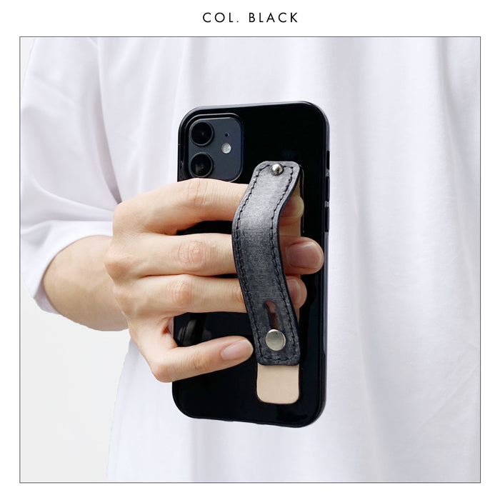 【Leo&Aoi公式ショップ】 ブライドルレザー スマホバンド 本革 スマホベルト レザー スマホリング 落下防止 ベルト バンド ホルダー 片手 スタンド スライドベルト スマホスタンド タンニンなめし ブルーム  イギリス製 革 高級 牛革 【安心の返品保証付き】