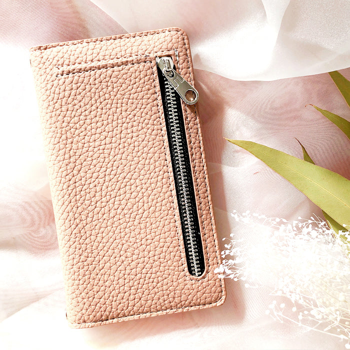 【Leo&Aoi公式ショップ】 らくらくスマートフォン F-42A me F-01L ケース カバー 手帳型ケース ちょこっと財布付き 上品 型押し スマホケース らくらくスマートフォンme f01l f42a docomo らくらくフォン 携帯ケース