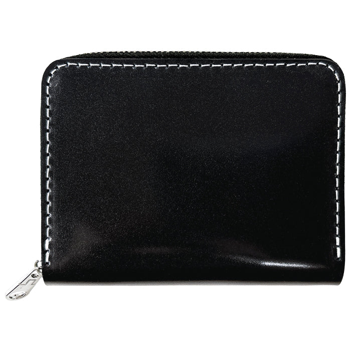 【Leo&Aoi公式ショップ】コードバン 蛇腹 シンプル 財布 長財布 ラウンド型ファスナー 牛革 本革 メンズ 馬革 ホースレザー サイフ 【安心の返品保証付き】