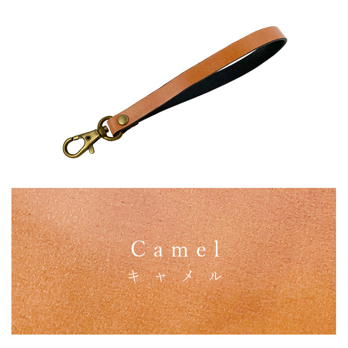 【Leo&Aoi公式ショップ】 新 コードバン ナスカン付き ストラップ 本革 マルチストラップ 携帯ストラップ レザー 携帯 スマホ キーホルダー パスケース 定期入れ リストストラップ 革 馬革 ホースレザー 手帳型 スマホケース 落下防止 レディース メンズ 【安心の返品保証付き】