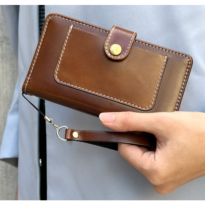 【Leo&Aoi公式ショップ】 コードバン ストラップ 本革 マルチストラップ 携帯ストラップ レザー 携帯 スマホ キーホルダー パスケース 定期入れ リストストラップ 革 馬革 ホースレザー 手帳型 スマホケース 落下防止 レディース メンズ 【安心の返品保証付き】