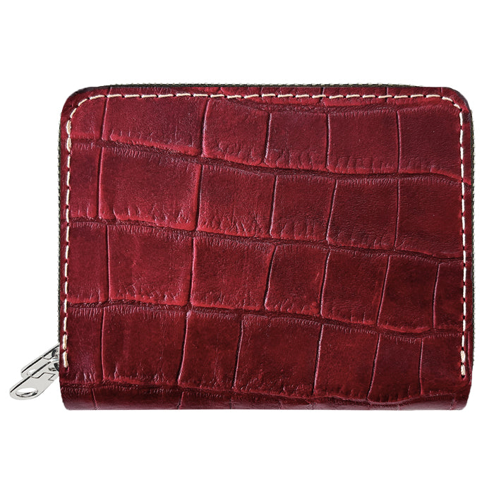 未使用 イタリア トラベルケース 旅行 出張 牛革 クロコダイル 財布
