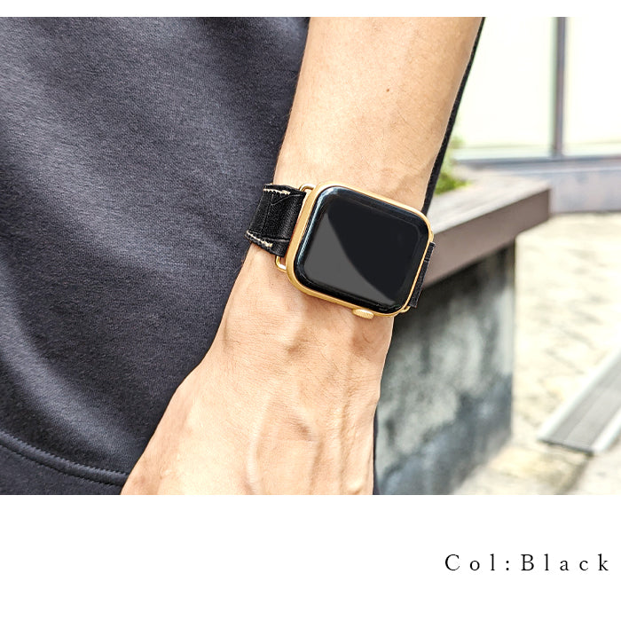 クロコダイル 型押し アップルウォッチ バンド 本革 レザー 付け替え 交換 ベルト Apple Watch series 7 SE 6 5 4 3 2 1 applewatch 全シリーズ対応 革 牛革 38mm 40mm 41mm 42mm 44mm 45mm