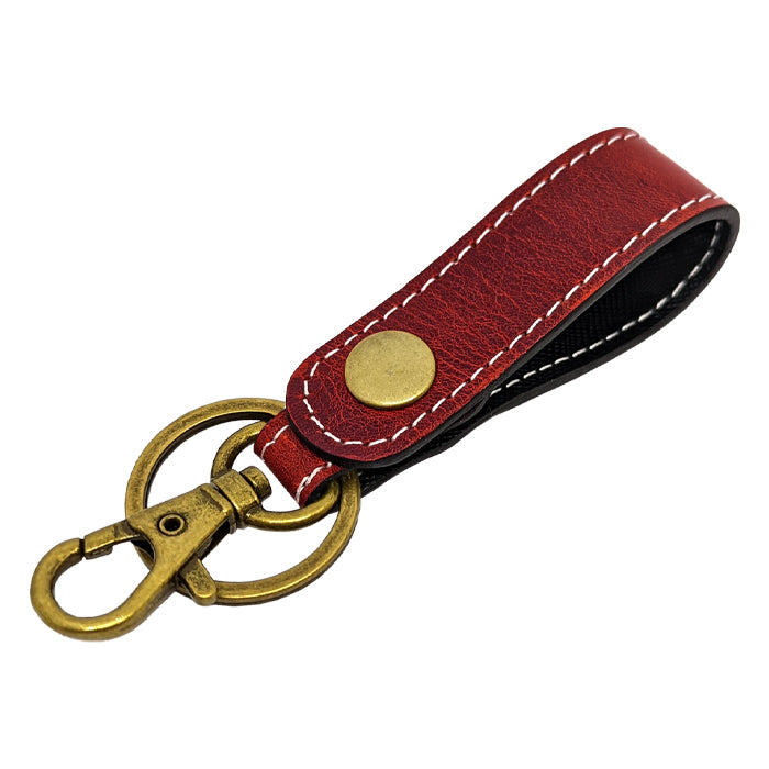 【Leo&Aoi公式ショップ】 本革 キーリング キーホルダー スナップボタン バッグチャーム イタリア産 ダグラスレザー