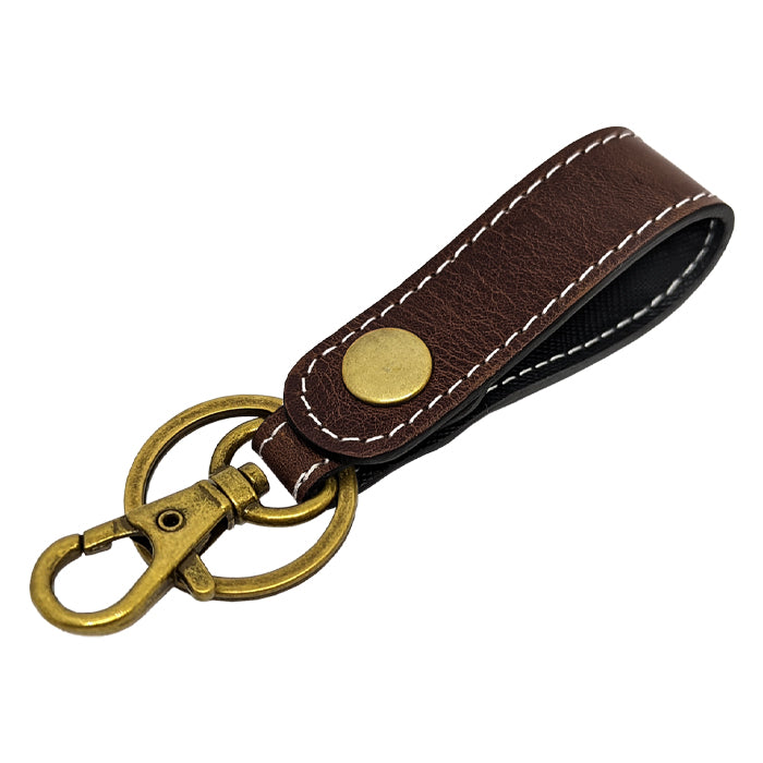 【Leo&Aoi公式ショップ】 本革 キーリング キーホルダー スナップボタン バッグチャーム イタリア産 ダグラスレザー