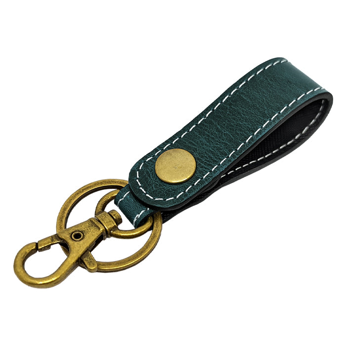 【Leo&Aoi公式ショップ】 本革 キーリング キーホルダー スナップボタン バッグチャーム イタリア産 ダグラスレザー