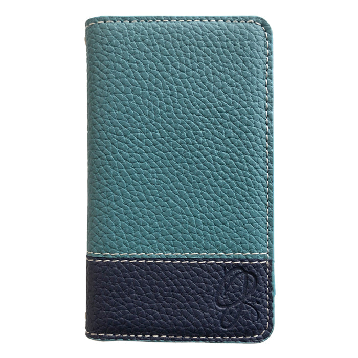 【Leo&Aoi公式ショップ】 らくらくスマートフォン F-42A me F-01L ケース カバー 手帳型ケース エンボスバイカラー スマホケース らくらくスマートフォンme f01l f42a docomo らくらくフォン 携帯ケース