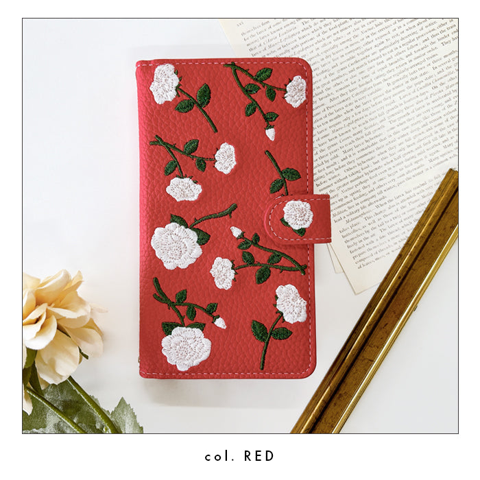 【Leo&Aoi公式ショップ】 Google Pixel 8a ケース カバー pixel8a 手帳型 バラ刺繍 手帳型ケース グーグル ピクセル8a スマホケース 【安心の返品保証付き】