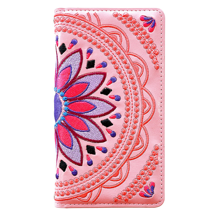 【Leo&Aoi公式ショップ】 iphone se3 / iphone se2 / iphone8 / iphone7 ケース カバー エスニック 刺繍 手帳型ケース アイフォンスマホケース【安心の返品保証付き】