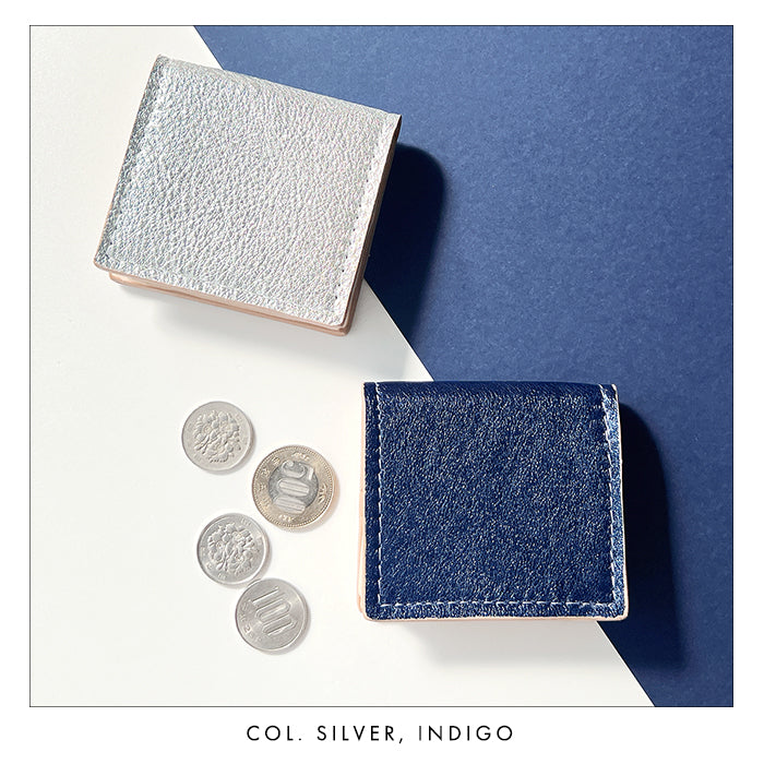 Leo&Aoi公式ショップ】 グリッター イタリア産 本革 ボックス型 コイン