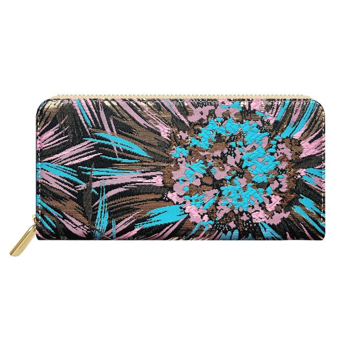 【Leo&Aoi公式ショップ】 長財布 西陣織 花火 ラウンド型長財布 財布 カード収納 和柄 和風 織物 伝統 【安心の返品保証付き】