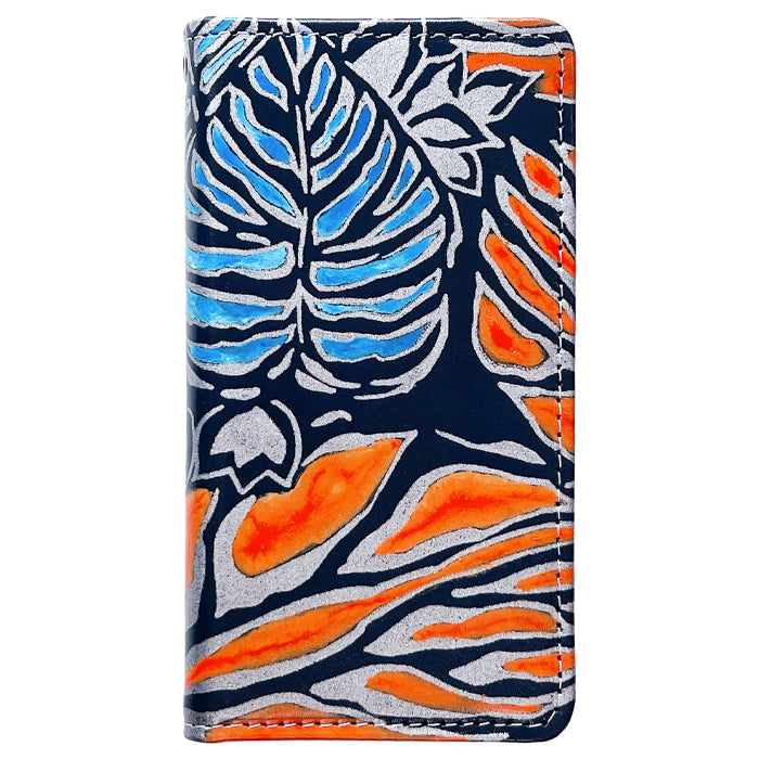 【Leo&Aoi公式ショップ】 Xperia 1 V SO-51D SOG10 A301SO XQ-DQ44 カバー 手帳型 本革 ハワイアン柄 手帳型ケース so51d エクスペリア スマホケース【安心の返品保証付き】