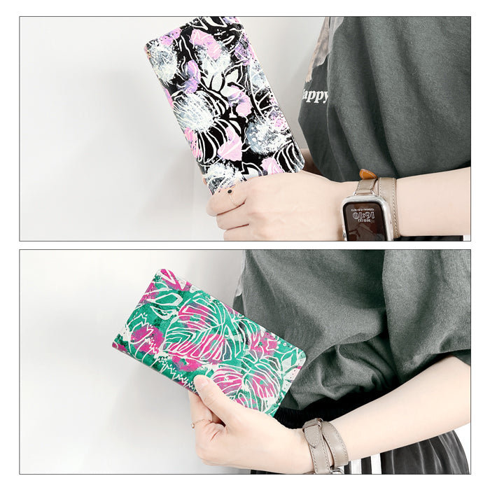 【Leo&Aoi公式ショップ】 XPERIA 10 V SO-52D ケース SOG11 カバー A302SO XQ-DC44 手帳型 本革 ハワイアン柄 手帳型ケース so52d エクスペリア スマホケース【安心の返品保証付き】