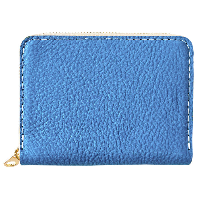 【Leo&Aoi公式ショップ】ちょっとハイソな本革 蛇腹 シンプル財布 本革 財布 メンズ レディース ラウンド型ファスナー ミニ財布 カード入れ 【安心の返品保証付き】