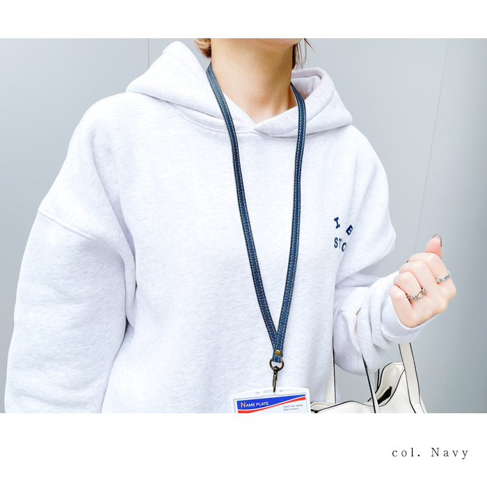 【Leo&Aoi公式ショップ】 ちょっとハイソな 本革 ネックストラップ 本革 レザー ロングストラップ 首掛け 落下防止 ネックホルダー IDカードホルダー IDケース パスケース スマホ スマートフォン ネック ストラップ ナスカン 型押し メンズ レディース 【安心の返品保証付き】