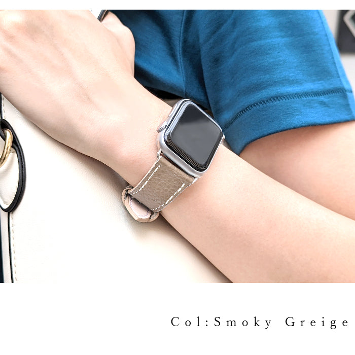 【Leo&Aoi公式ショップ】 ちょっとハイソな 本革 Apple Watch アップルウォッチ バンド レザー 付け替え 交換 ベルト applewatchseries 7 SE 6 5 4 3 2 1 全シリーズ対応 革 型押し 38mm 40mm 41mm 42mm 44mm 45mm 【安心の返品保証付き】