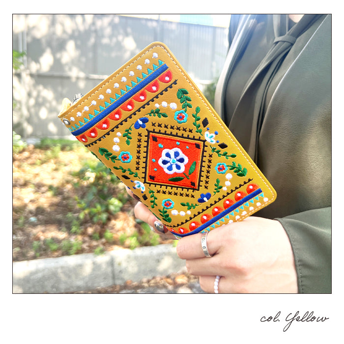 【Leo&Aoi公式ショップ】 iPhone15pro ケース iPhone 15 pro カバー 手帳型 北欧 刺繍 手帳型ケース アイフォン15プロ スマホケース