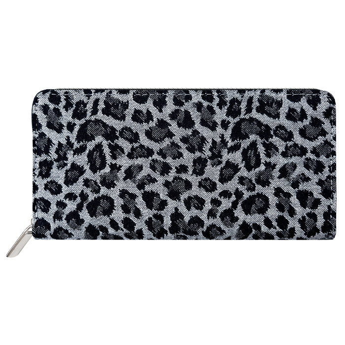 【Leo&Aoi公式ショップ】 ジャガード デニム 蛇腹 カードポケット付き 長財布 財布 ラウンドファスナー サイフ さいふ ウォレット デニム長財布 デニム財布 カード収納 ジャガードデニム ラウンド長財布 長サイフ ロングウォレット 小銭入れ シック おしゃれ メンズ レディース ハンドメイド 【安心の返品保証付き】
