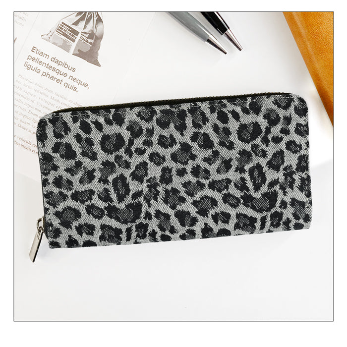 【Leo&Aoi公式ショップ】 ジャガード デニム ラウンド長財布 財布 長財布 ラウンドファスナー サイフ さいふ ウォレット デニム長財布 デニム財布 カード収納 ジャガードデニム 長サイフ ロングウォレット 小銭入れ シック おしゃれ メンズ レディース ハンドメイド 【安心の返品保証付き】