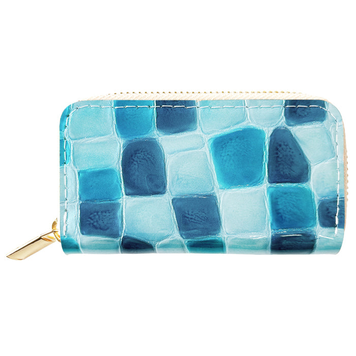 【Leo&Aoi公式ショップ】 牛革 ちょっと上品な ステンドグラス ラウンド型キーケース 4連 本革 レディース スマートキー レザー 鍵入れ 鍵 カギ 収納 スリム コンパクト キーホルダー キーケース エナメル加工 日本製 【安心の返品保証付き】