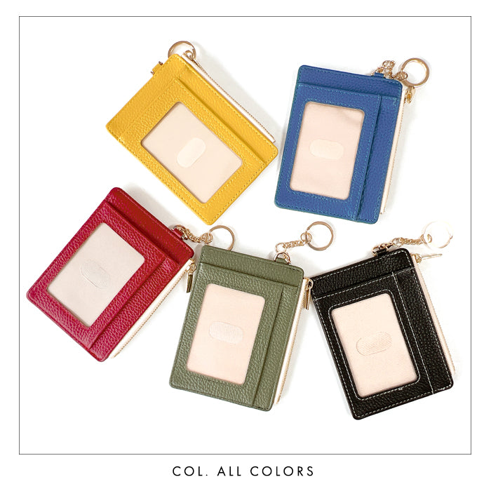 【Leo&Aoi公式ショップ】 本革 上品な型押し 財布付き パスケース 定期入れ 小銭入れ カードケース 薄型 多機能 メンズ レディース PC2-P1-04 【安心の返品保証付き】