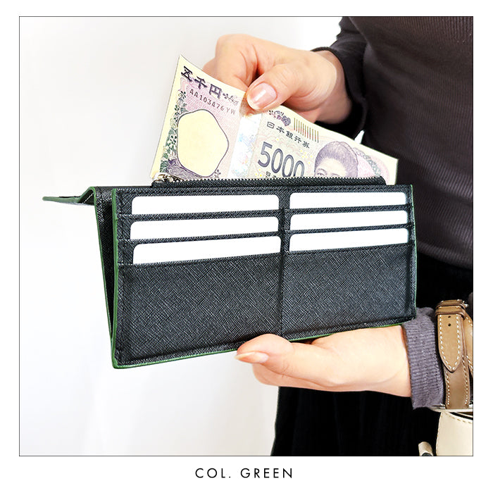Leo&Aoi公式ショップ】本革 上品な紳士レザー 二つ折り長財布 長財布
