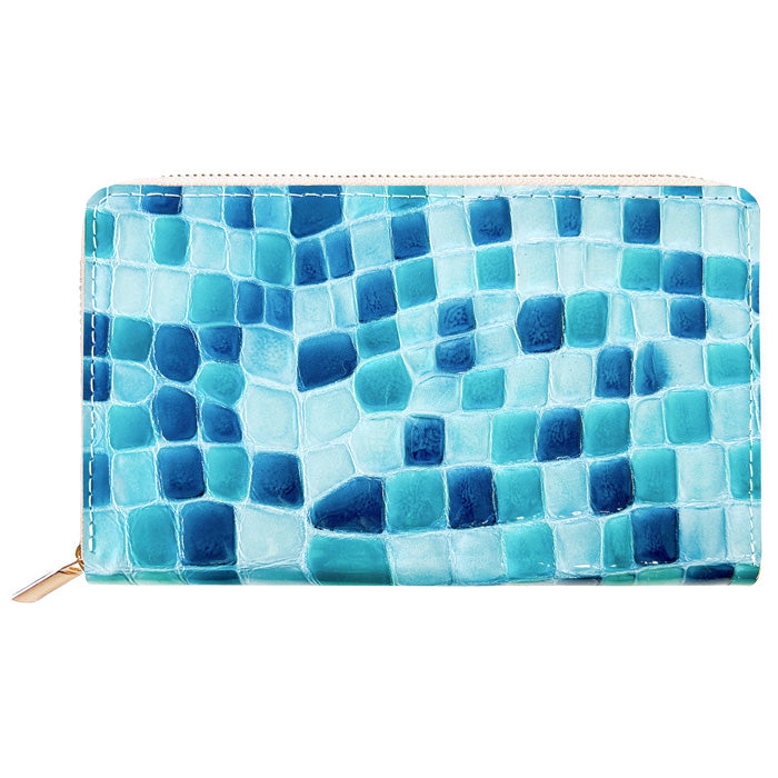 【Leo&Aoi公式ショップ】本革 上品なステンドグラス マルチケース 通帳ケース パスポートケース 母子手帳ケース 大容量 スリム設計 ファスナー付き メンズ レディース おしゃれ ハンドメイド 【安心の返品保証付き】