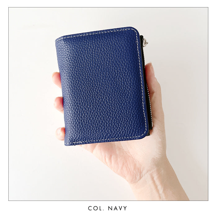 【Leo&Aoi公式ショップ】本革 上品な型押し てのひら財布 二つ折り財布 レディース メンズ カード収納 小銭入れ コインケース付き サイフ ウォレット 革 レザー 牛革 【WM-D2-04】 【安心の返品保証付き】