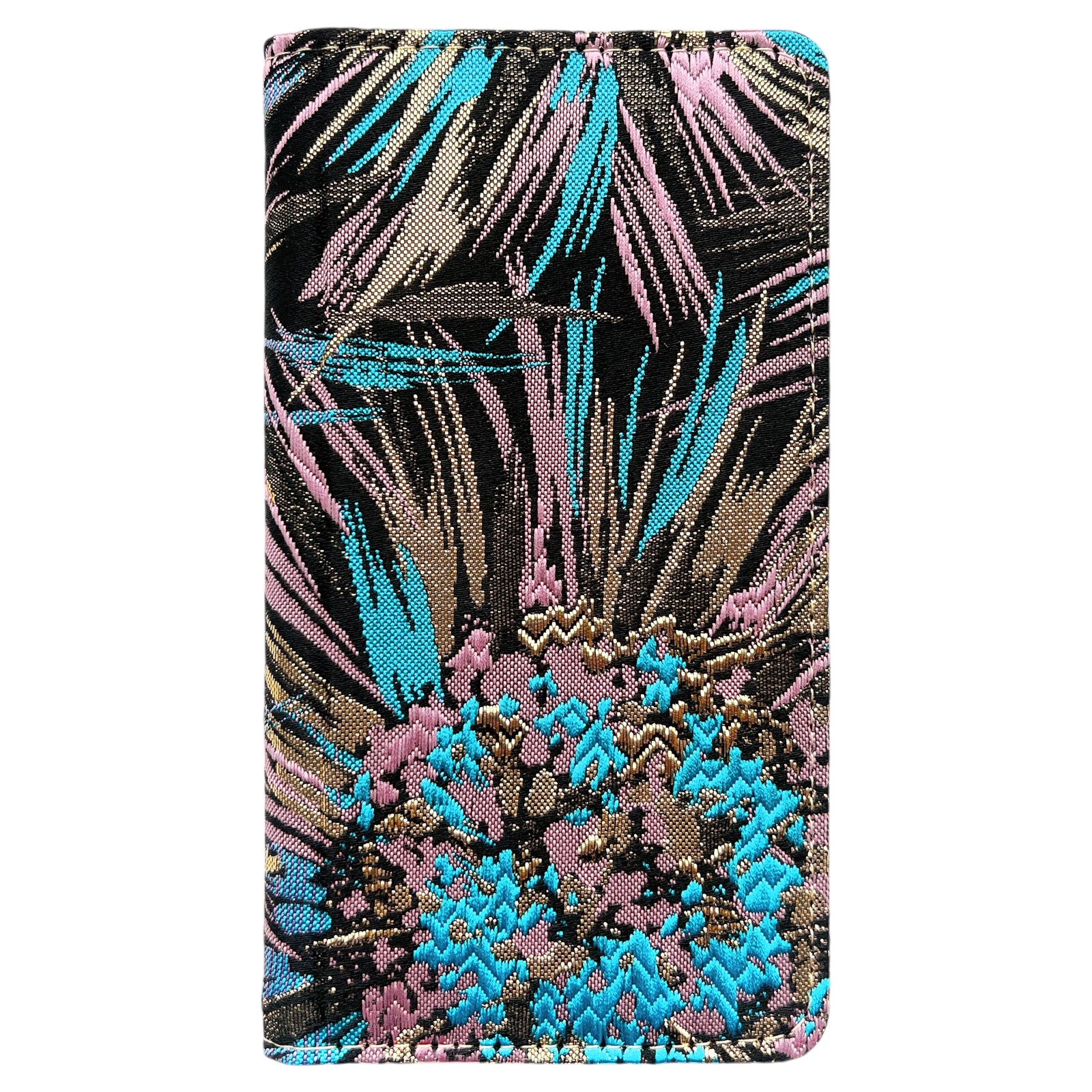 【Leo&Aoi公式ショップ】 BASIO4 KYV47 ケース かんたんスマホ2＋ A201KC カバー かんたんスマホ2 A001KC 手帳型ケース 西陣織 着物 花火 手帳型 スマホケース ベイシオ4 au 携帯ケース 【安心の返品保証付き】