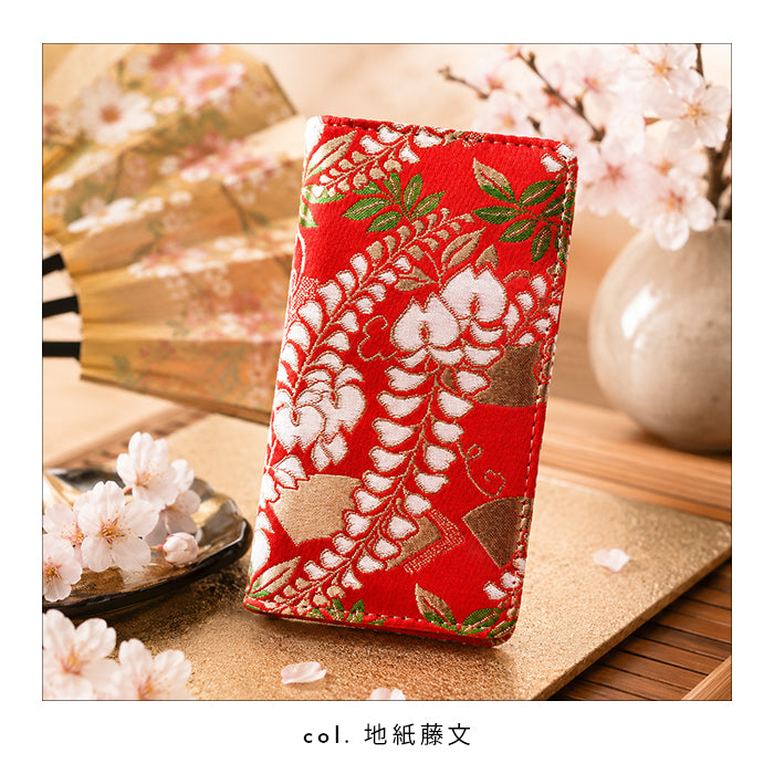 【Leo&Aoi公式ショップ】 AQUOS sense7 ケース 手帳型 SH-53C SHG10 SH-M24 カバー 西陣織 着物 京極 手帳型ケース shm24 sh53c アクオス センス7 スマホケース 【安心の返品保証付き】