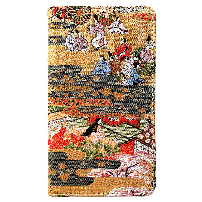 【Leo&Aoi公式ショップ】 iphone12mini ケース iPhone 12 mini カバー 手帳型 西陣織 着物 松 手帳型ケース アイフォン12 ミニ スマホケース 【安心の返品保証付き】