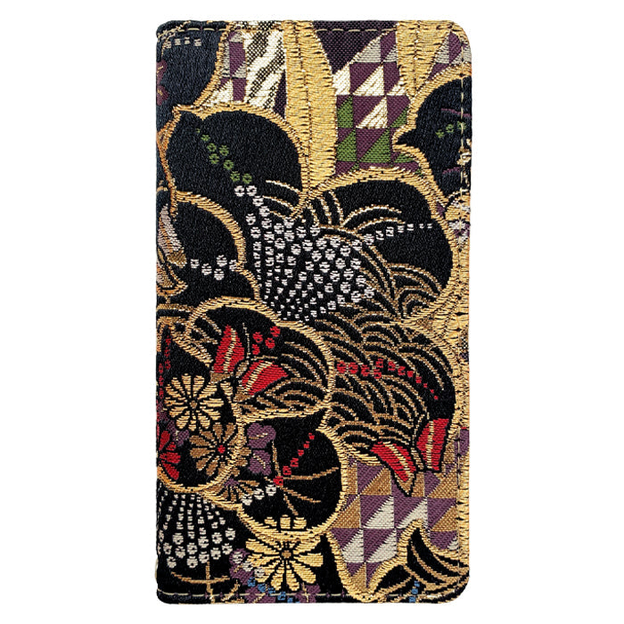 【Leo&Aoi公式ショップ】 iphone se3 / iphone se2 / iphone8 / iphone7 ケース カバー 西陣織 着物 高美者 手帳型ケース アイフォンスマホケース 【安心の返品保証付き】