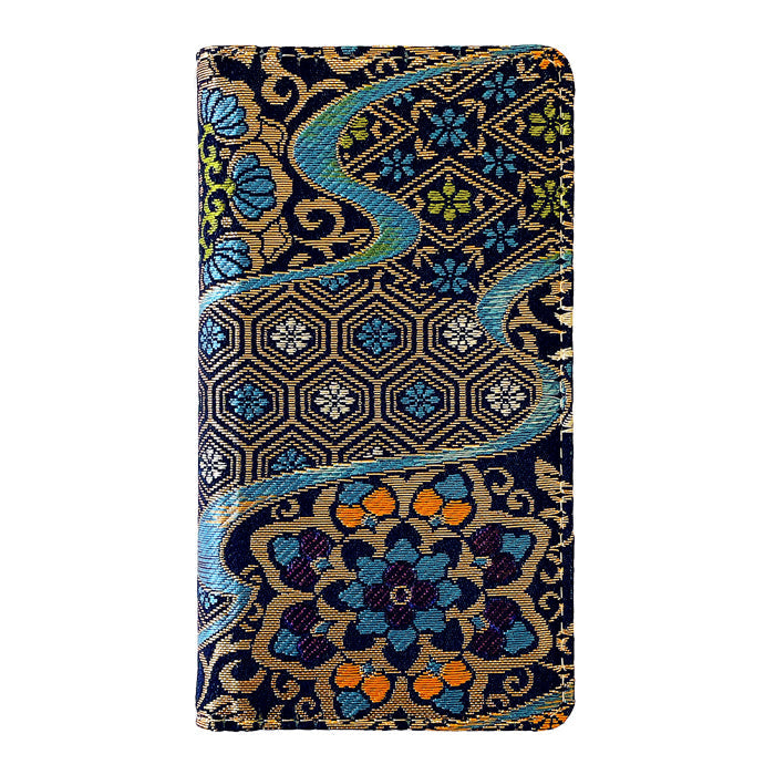 【Leo&Aoi公式ショップ】 XPERIA Ace SO-02L ケース カバー 西陣織 着物 月影 手帳型ケース so02l エクスペリア スマホケース 【安心の返品保証付き】