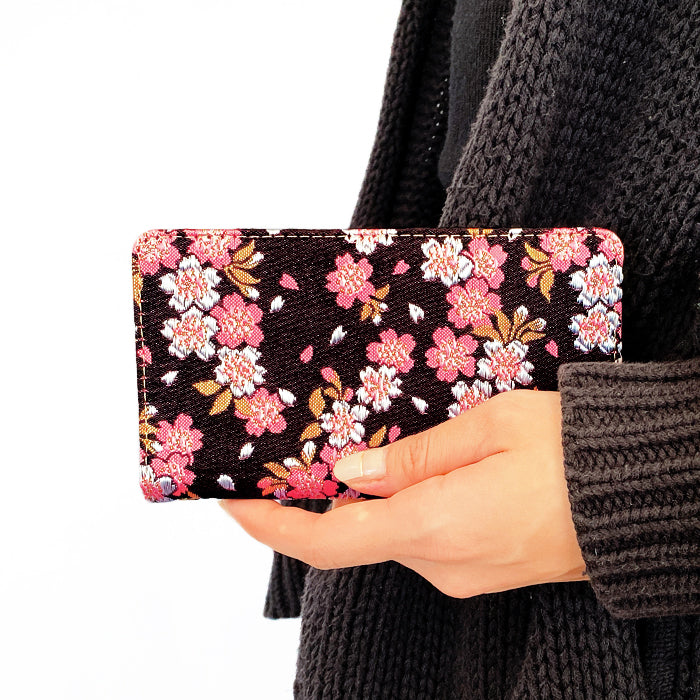【Leo&Aoi公式ショップ】 らくらくスマートフォン F-52B ケース カバー 手帳型ケース 西陣織 着物 宵 手帳型 スマホケース らくらくフォン らくらくホン f52b docomo 【安心の返品保証付き】