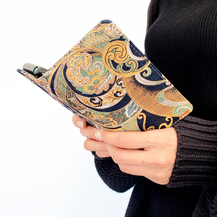 【Leo&Aoi公式ショップ】 iPhone14 ケース iPhone 14 カバー 手帳型 西陣織 着物 宵 手帳型ケース アイフォン14 スマホケース 【安心の返品保証付き】