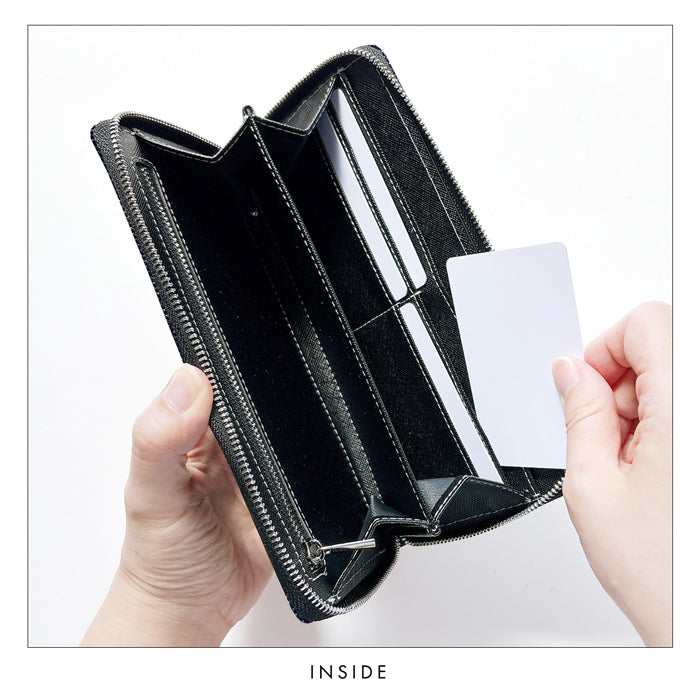 【Leo&Aoi公式ショップ】 児島デニム スリム 長財布 レディース メンズ カード収納 財布 さいふ ウォレット ラウンド型財布 岡山 デニム 【安心の返品保証付き】