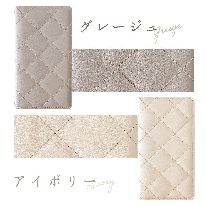 【Leo&Aoi公式ショップ】 arrows We2 F-52E FCG02 M07 A402FC ケース 韓流キルティング 手帳型ケース f52e アローズ ウィー スマホケース 【安心の返品保証付き】