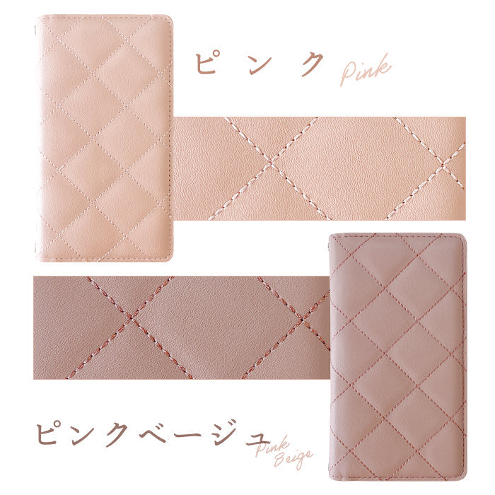 【Leo&Aoi公式ショップ】 arrows We2 F-52E FCG02 M07 A402FC ケース 韓流キルティング 手帳型ケース f52e アローズ ウィー スマホケース 【安心の返品保証付き】