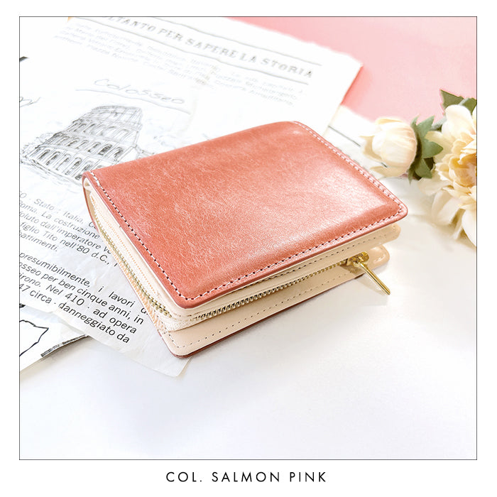 【Leo&Aoi公式ショップ】レザリア L字ジッパー二つ折り財布 本革 レディース メンズ カード収納 小銭入れ サイフ ウォレット 革 レザー 牛革 WM-D4-02 【安心の返品保証付き】