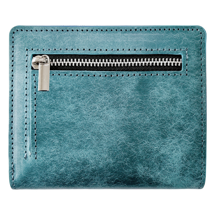 【Leo&Aoi公式ショップ】本革 レザリア スリム二つ折り財布 メンズ レディース カード収納 小銭入れ コインケース付き サイフ ウォレット 薄型 コンパクト WM-D3-02【安心の返品保証付き】